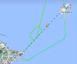 Binter falhou aterragem no Porto Santo devido ao vento forte e regressou à Madeira