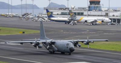Avião C130 da Força Aérea Portuguesa vai transportar doentes dos Açores para a Madeira.