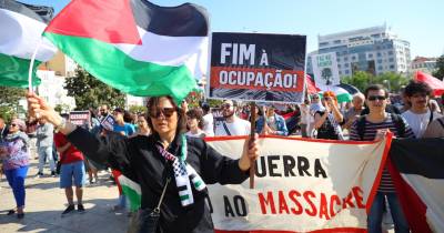 Médio Oriente: Milhares manifestam-se em Lisboa em defesa da Palestina e contra genocídio