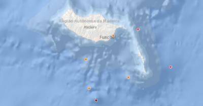 Dois sismos registados este fim de semana na Madeira