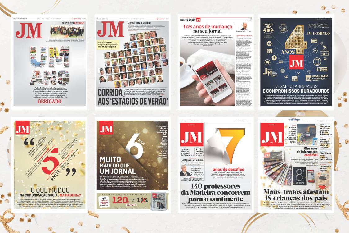 Parabéns JM! Recorde as capas que assinalaram todos os aniversários (com fotos)