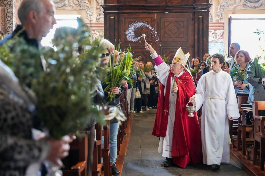 Domingo de Ramos: fiéis enchem Igreja do Colégio (com fotos)