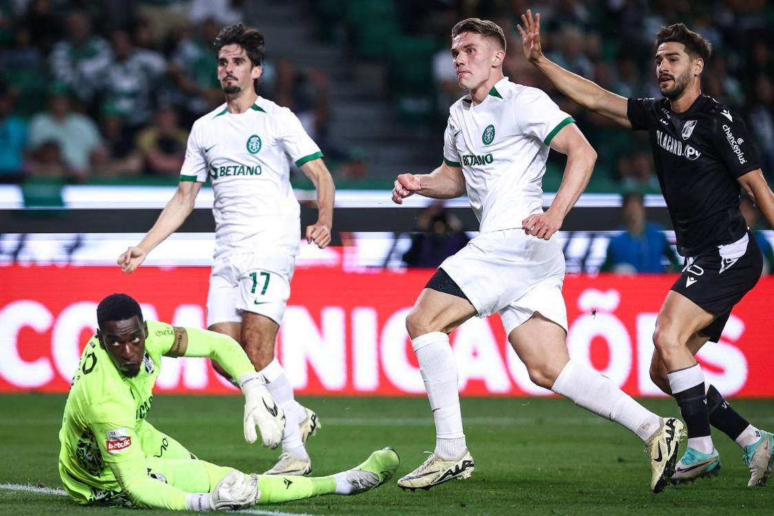 Sporting derrota Vitória de Guimarães e está a duas vitórias do título na I Liga
