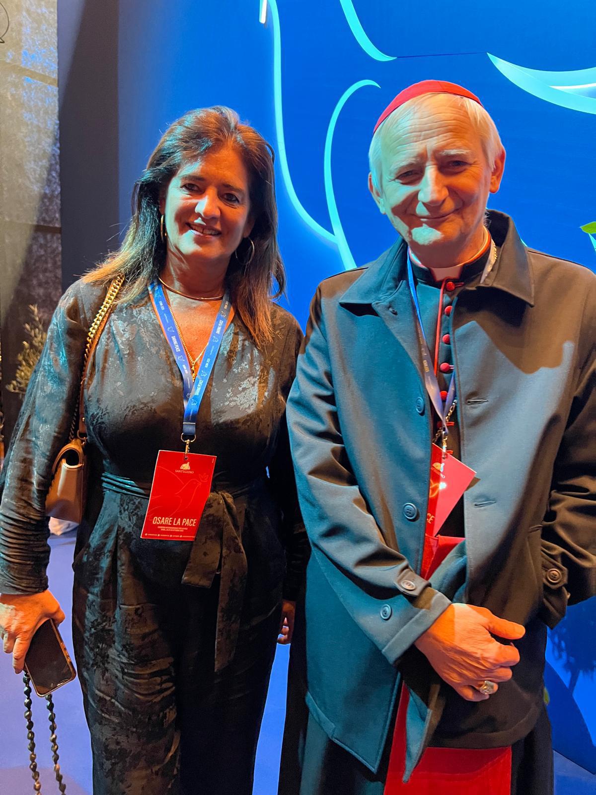 Rubina Leal em Roma no Encontro Internacional pela Paz