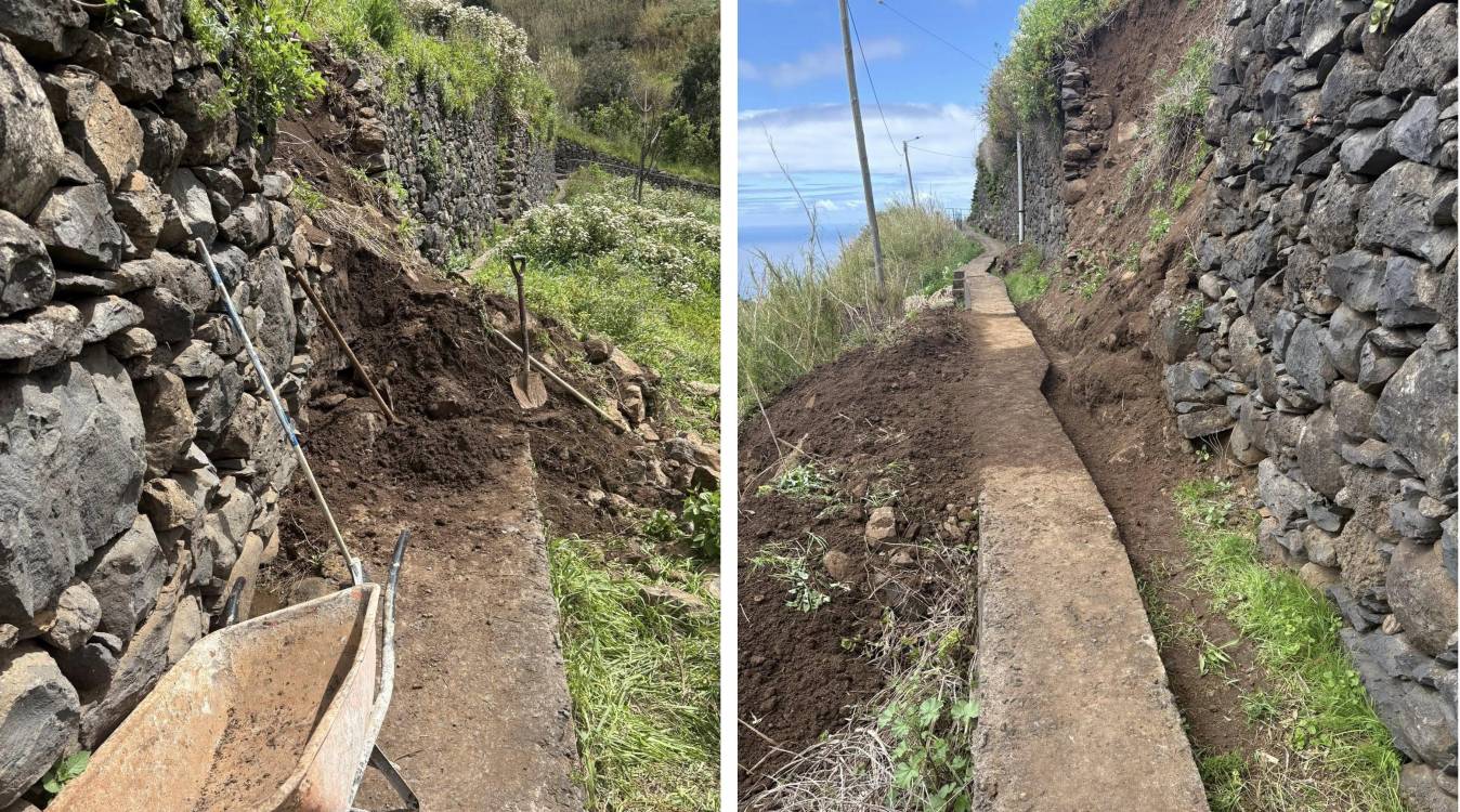 Junta da Calheta repõe circulação pedonal na Vereda da Portada