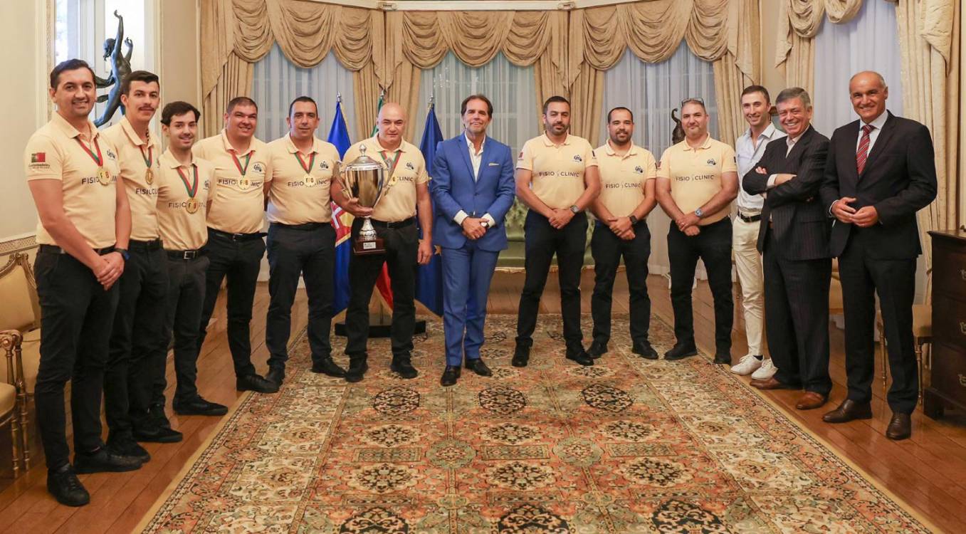Campeões nacionais do GastroMadeira Clube de Bilhar recebidos na Quinta Vigia