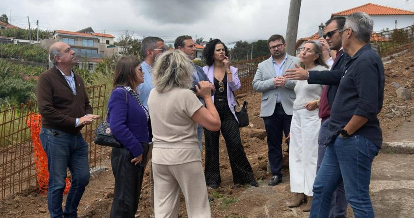 Coligação ‘Funchal Sempre Melhor’ visitou obra de alargamento da Travessa do Pico em São Martinho