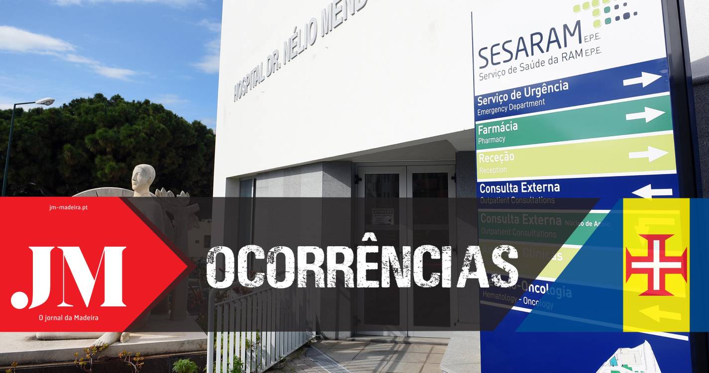 Estrangeiro hospitalizado após queda no Caniço