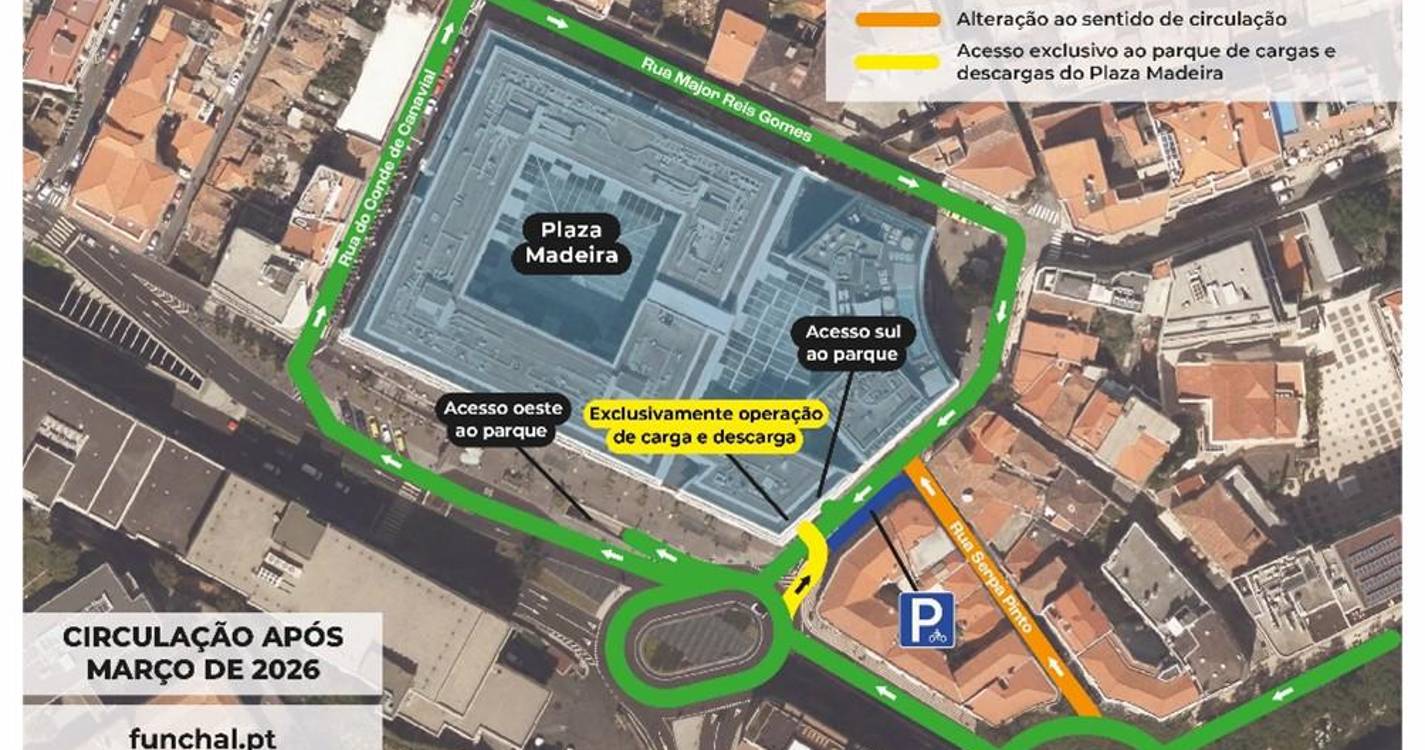 Câmara do Funchal melhora circulação junto ao Plaza Madeira