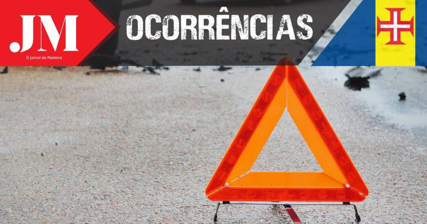 Colisão na via rápida na zona de Santo António