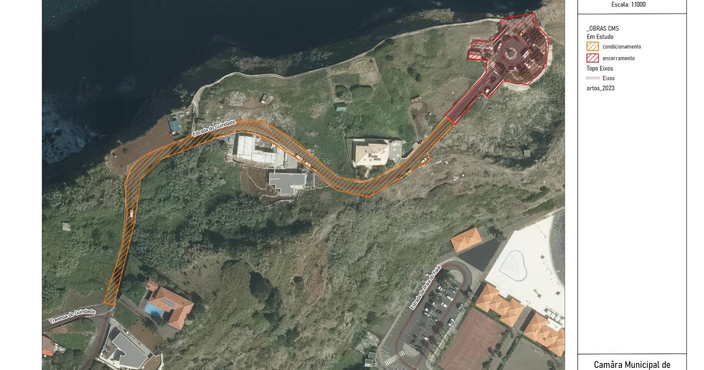 Obra leva ao encerramento do acesso ao Miradouro do Guindaste