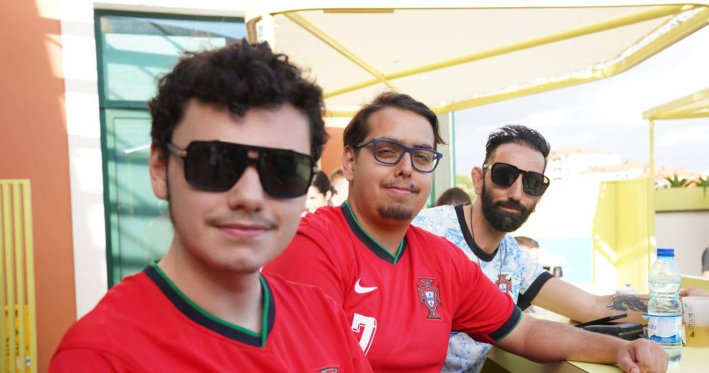 Tudo a postos para o Geórgia-Portugal na ‘fan zone’ do Madeira Shopping (com fotos)