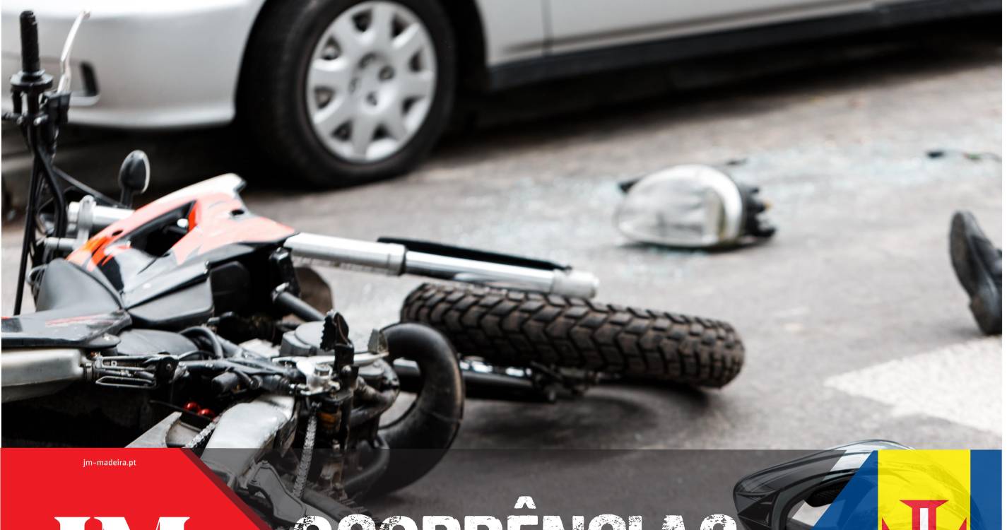 Colisão entre motociclo e automóvel deixa jovem ferido