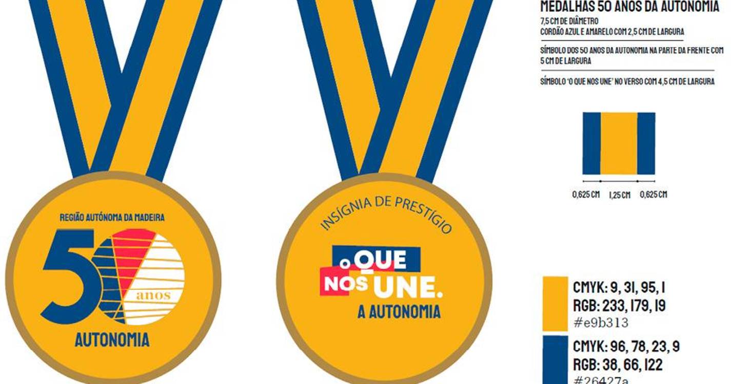 Madeira vai distinguir pessoas e entidades com Insígnia Honorífica de Prestígio - 50 Anos da Autonomia