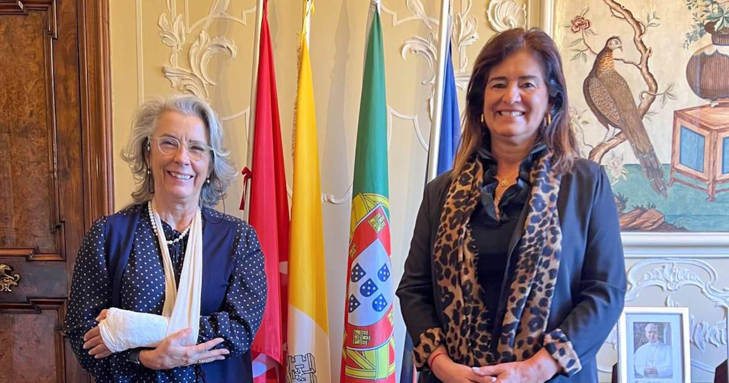 Rubina Leal em audiência com a Embaixadora de Portugal na Santa Sé