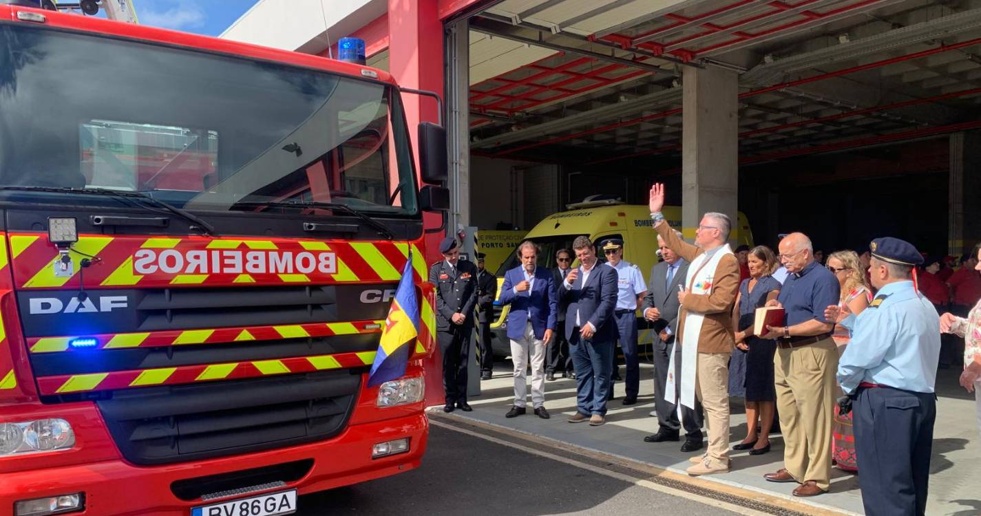 Albuquerque anuncia uma nova viatura para os bombeiros do Porto Santo