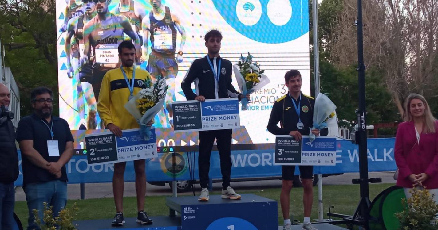 Atletas madeirenses ficaram em 2.º e 3.º lugar na marcha atlética em Rio Maior