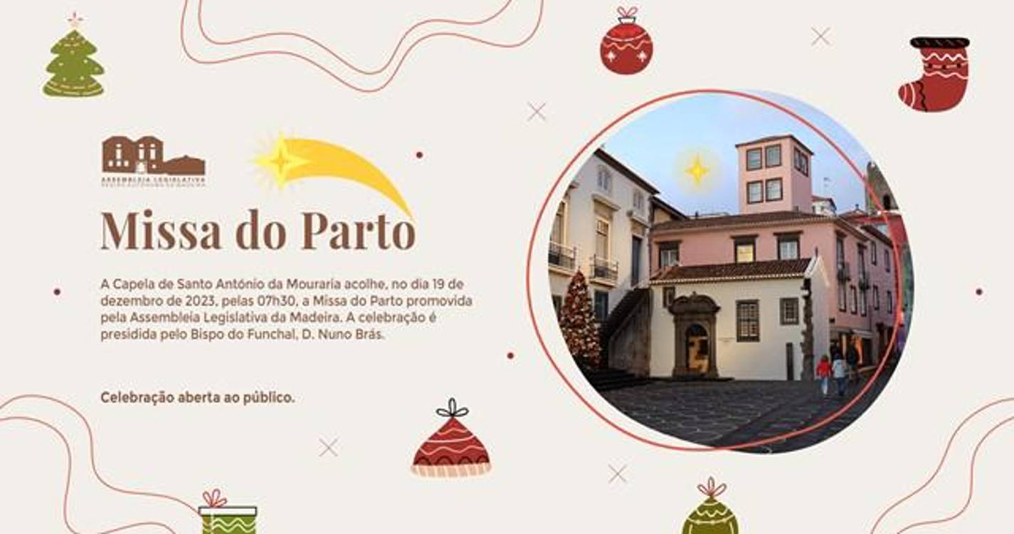 Assembleia Legislativa da Madeira promove missa do parto amanhã