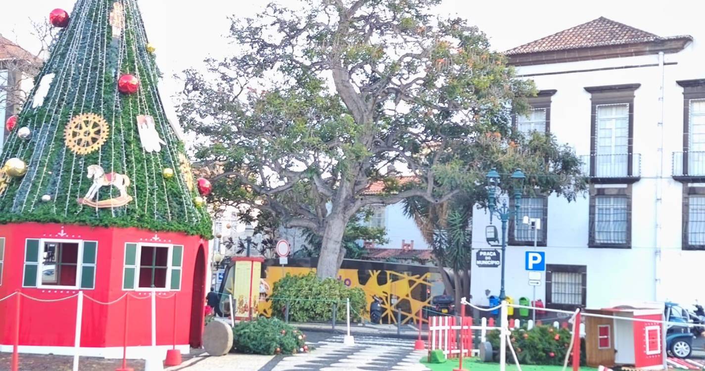 Vento causa estragos na Aldeia do Natal do Funchal (com fotos)