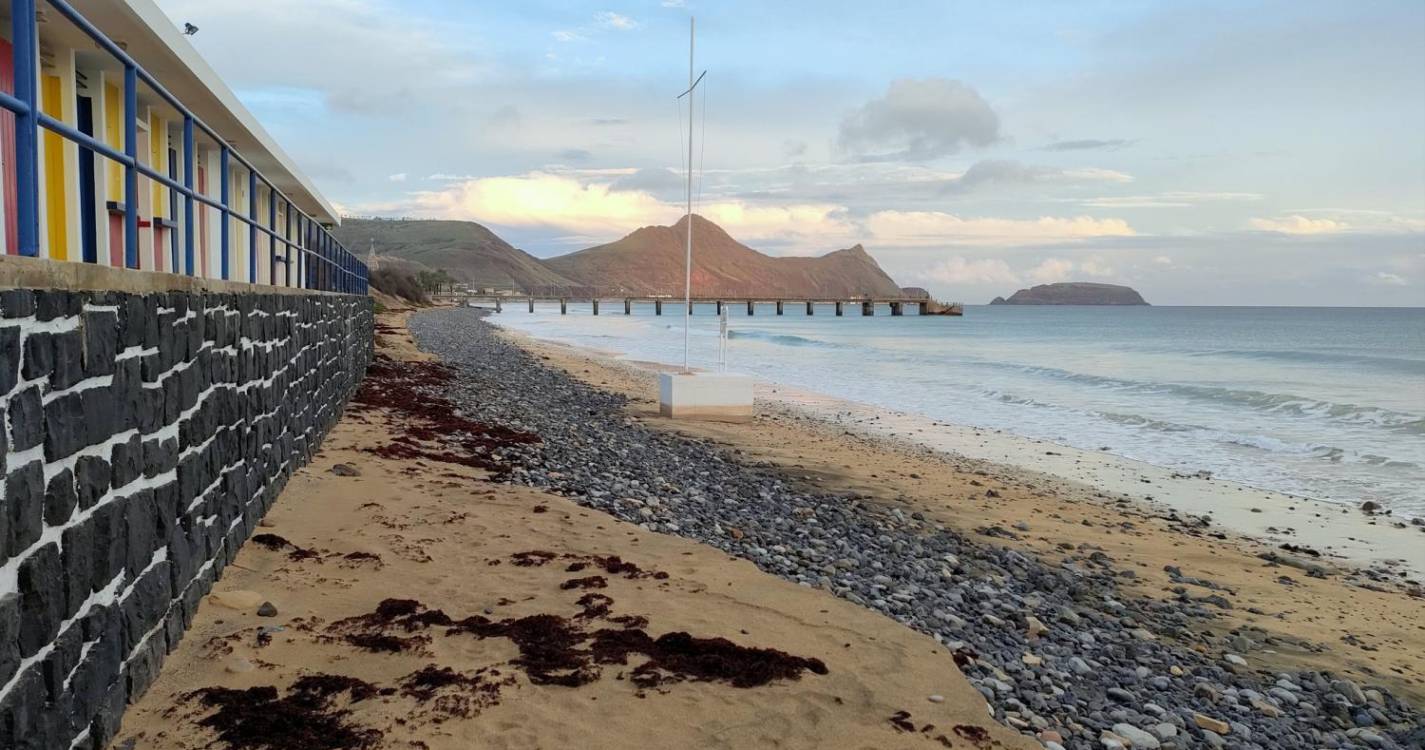 Porto Santo: Depressão ‘Irene’ fez desaparecer extensa faixa do areal (com fotos)