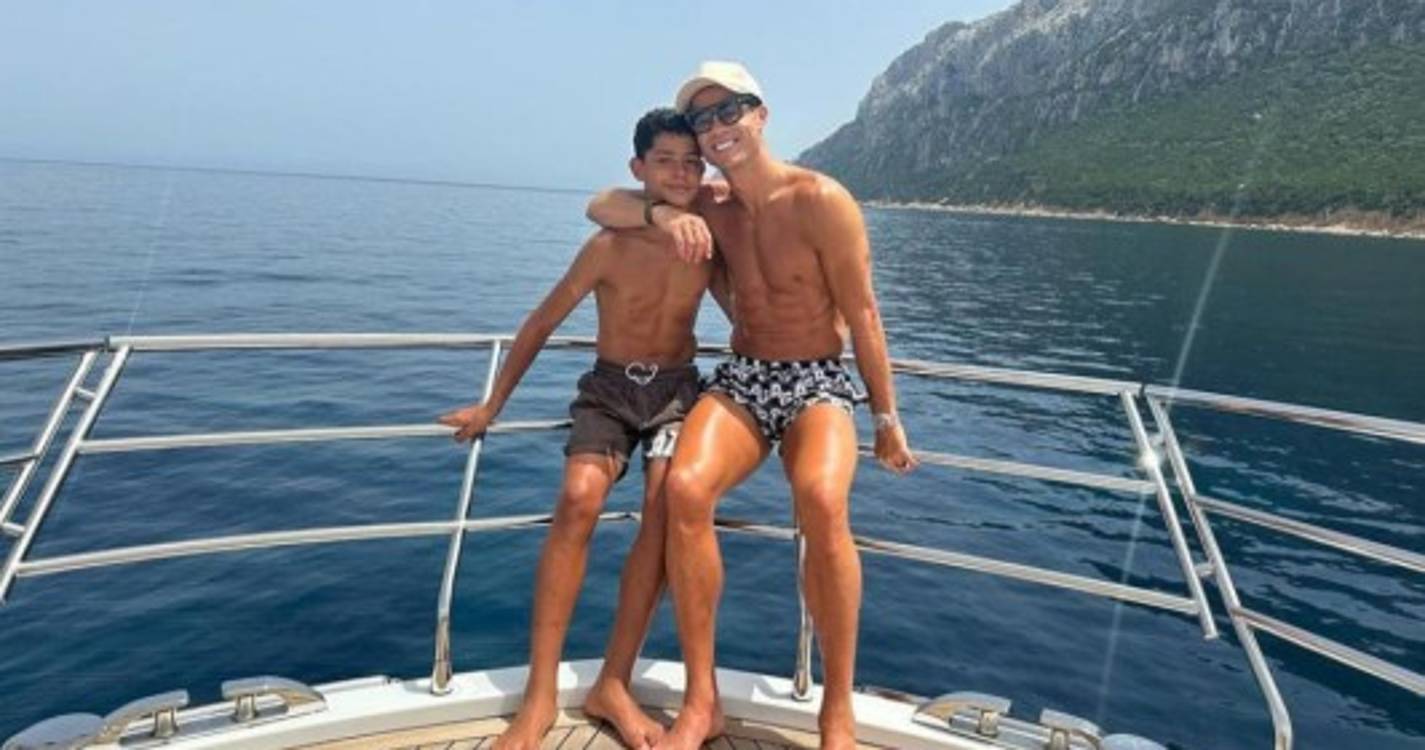 CR7 de férias com a família, veja as fotos