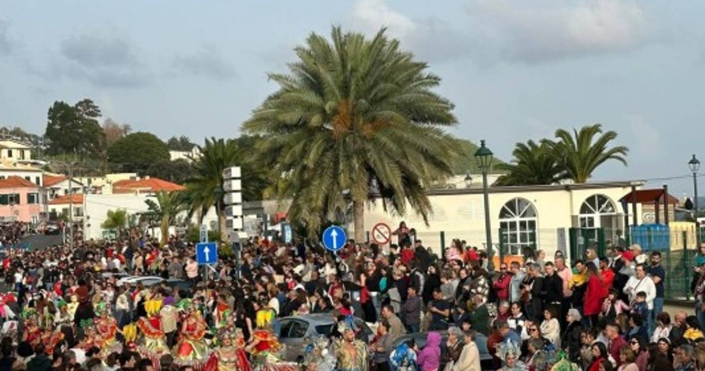 Carnaval com cerca de 700 foliões a desfilar pelas ruas de Santa Cruz (com fotos)