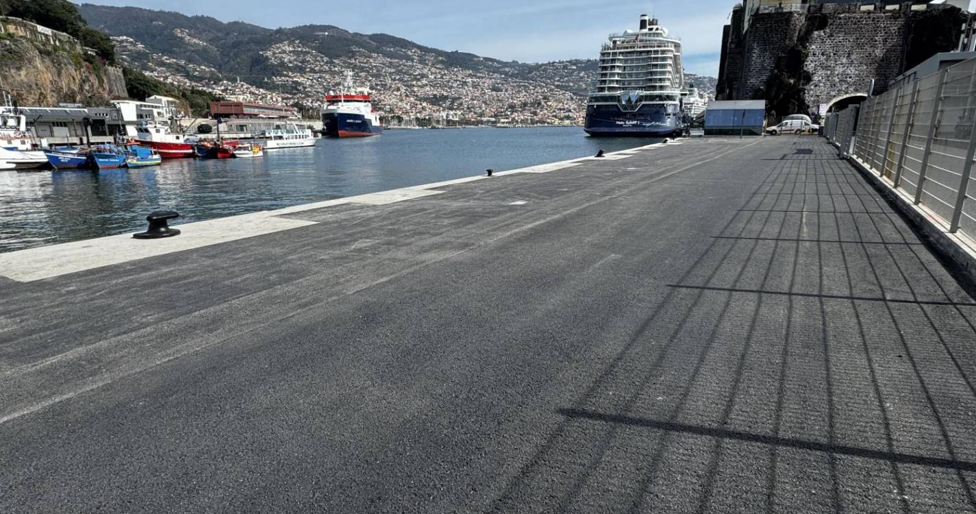Obras no Cais 1 do Porto do Funchal estão concluídas