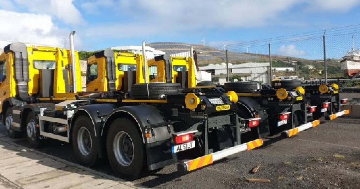 Três novas viaturas reforçam recolha de resíduos no Funchal