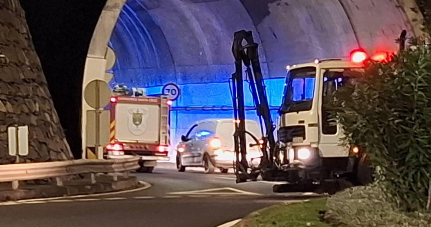 Motociclista ferido em despiste no túnel entre o Caniço e a Camacha