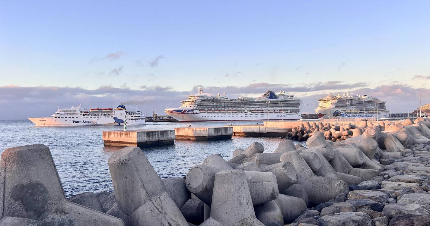 Dois navios movimentam mais de 11 mil pessoas no Porto do Funchal