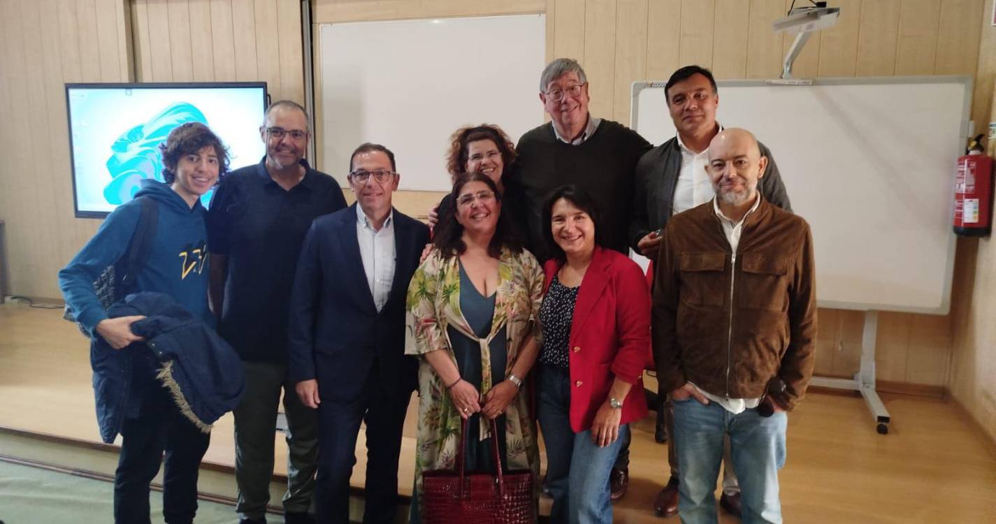 Liceu Jaime Moniz recebeu Carlos Fiolhais