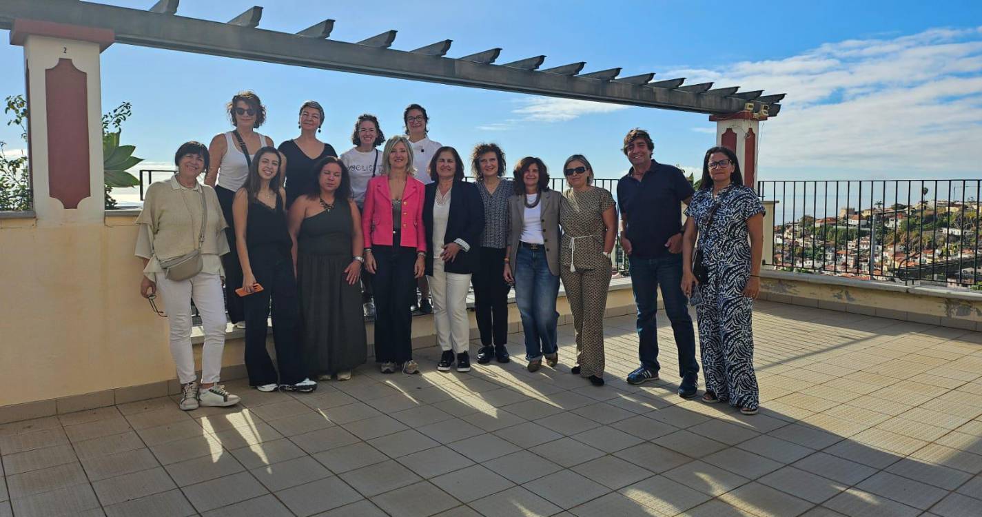 Comitiva do Liceo Statale Maffeo Vegio na ‘Bartolomeu Perestrelo’