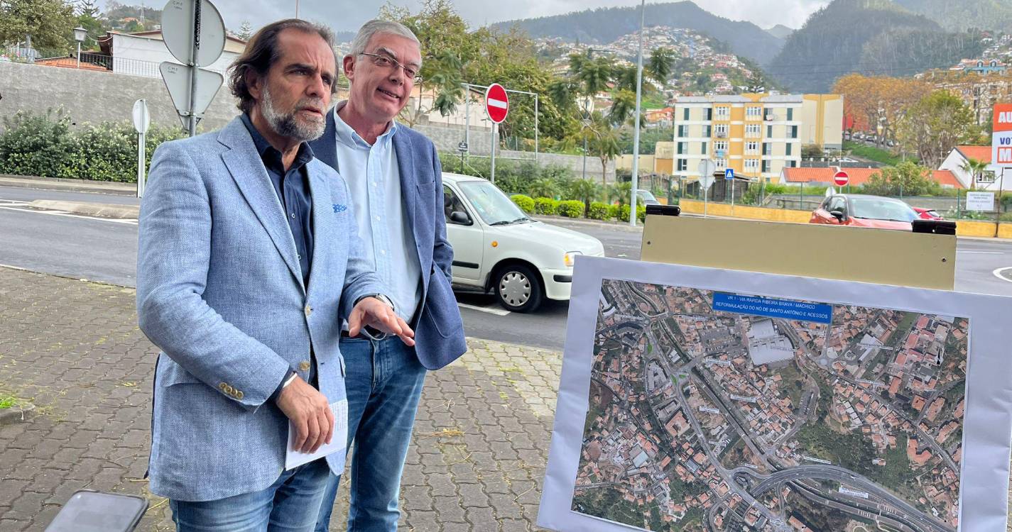 Novo nó rodoviário de Santo António vai custar 8 ME e diz Albuquerque que ajudará nas acessibilidades
