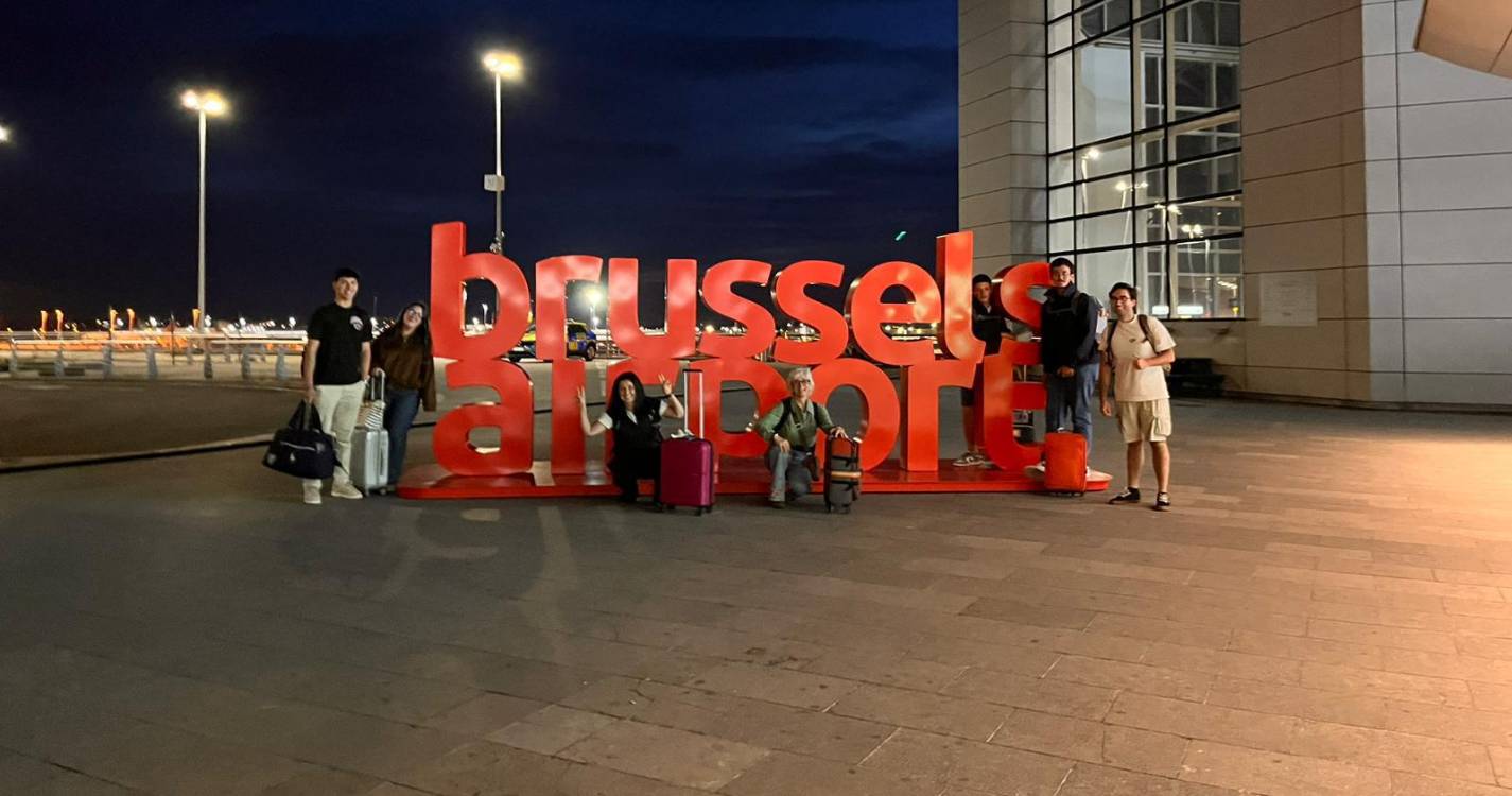Alunos da escola Cristovão Colombo apresentam projeto em Bruxelas