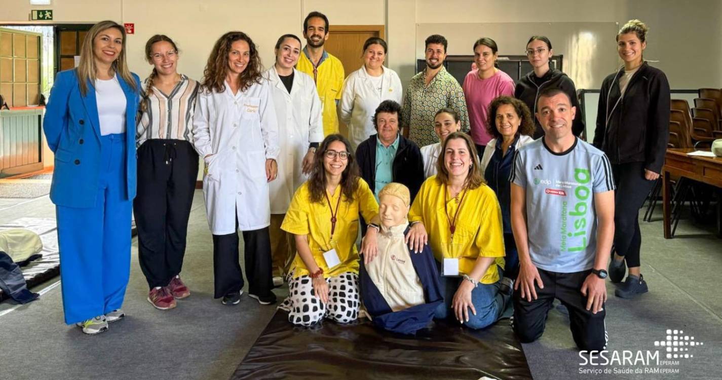 Serviço Regional de Saúde promoveu formação de ‘Suporte Básico de Vida para docentes