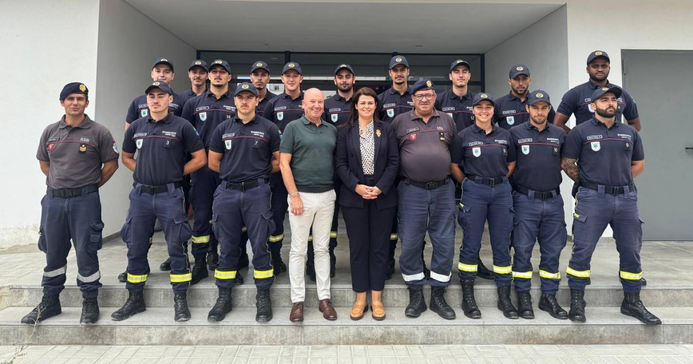 Élia Ascensão visita nova escola de bombeiros em Lisboa
