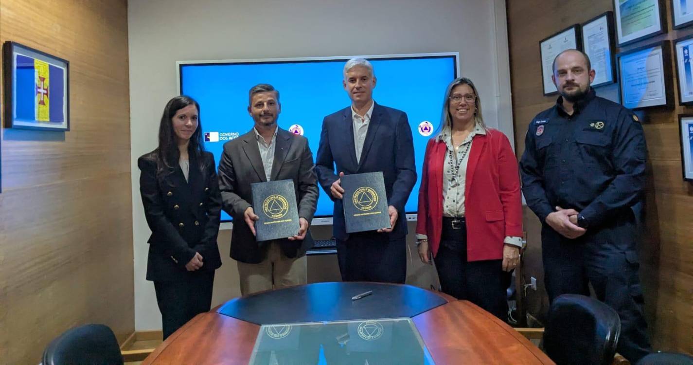 Estruturas de Proteção Civil da Madeira e Açores reforçam parceria e cooperação técnica e operacional