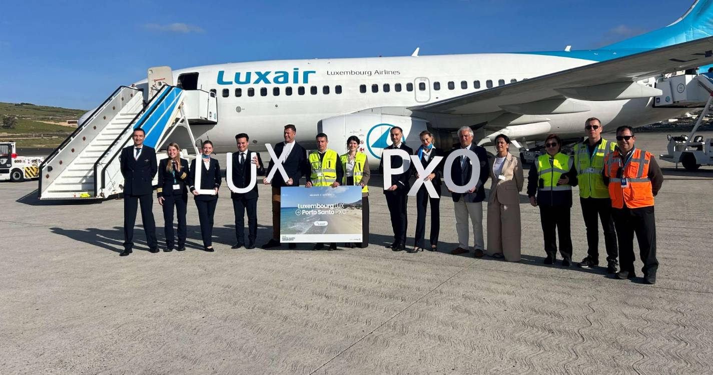 Luxair inaugurou ontem ligação direta entre Porto Santo e Luxemburgo