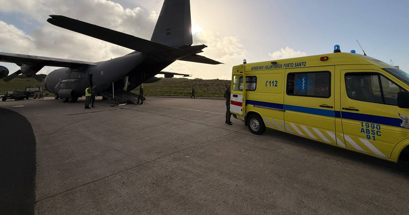 Força Aérea transporta doentes do Porto Santo para a Madeira