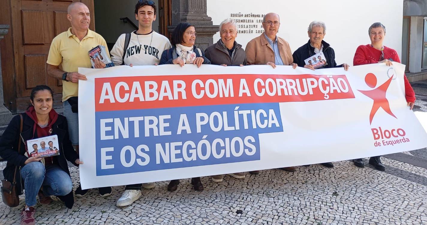 “É preciso acabar com a corrupção”, defende BE Madeira