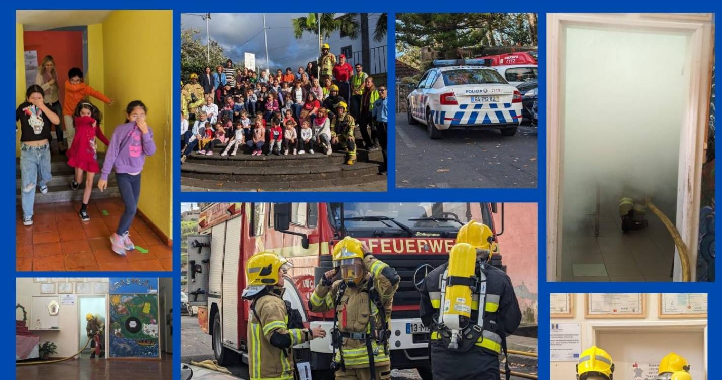 EB1/PE da Lombada testa prontidão e segurança escolar com simulacro de evacuação