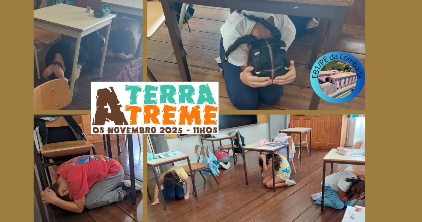 Escola da Lombada reforça segurança com simulacro de sismo