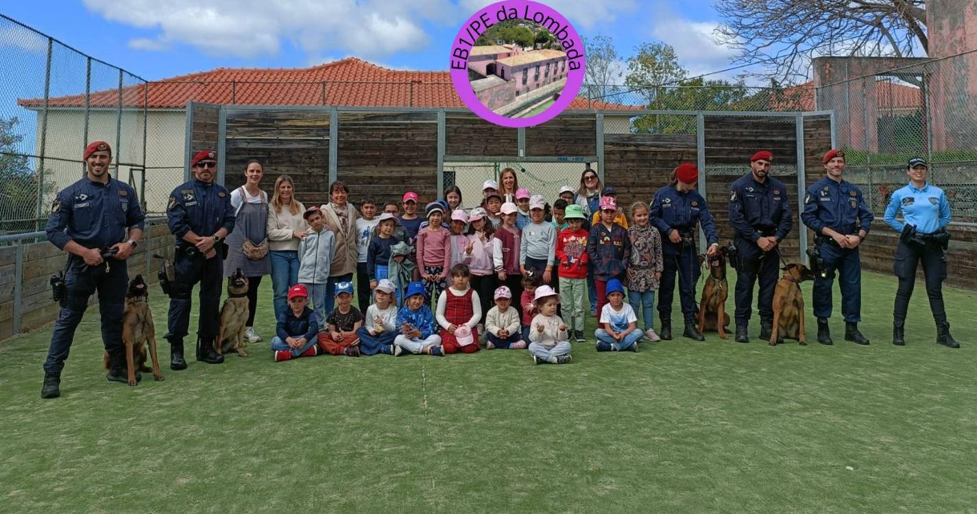 Equipa Cinotécnica da PSP dinamiza ação de segurança na Escola da Lombada