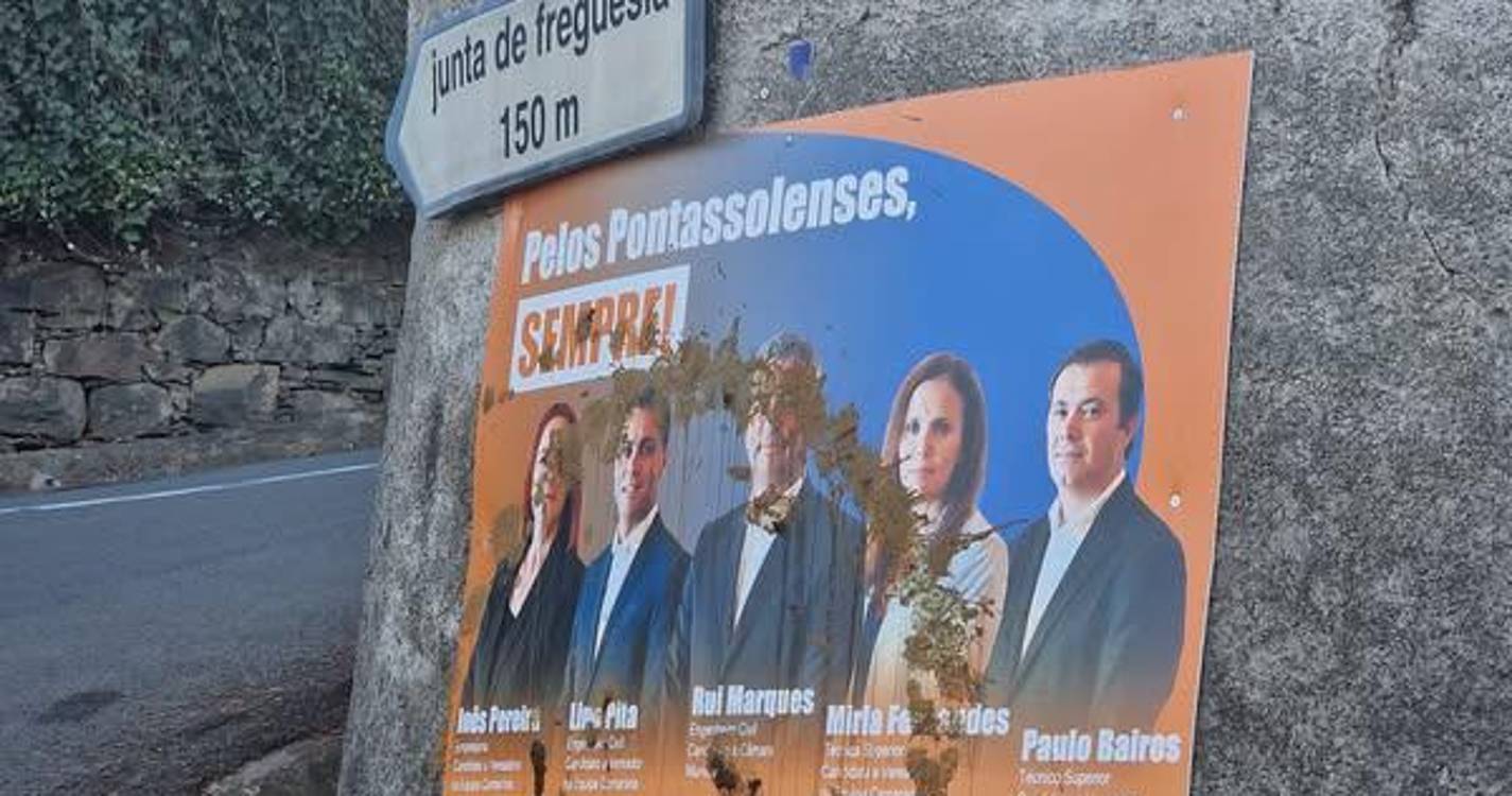 Rui Marques denuncia vandalismo a cartaz de campanha na Ponta do Sol