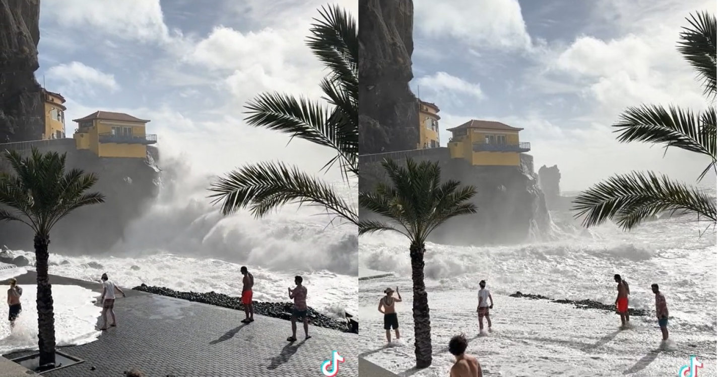 Vídeo mostra novo desafio às ondas na Ponta do Sol
