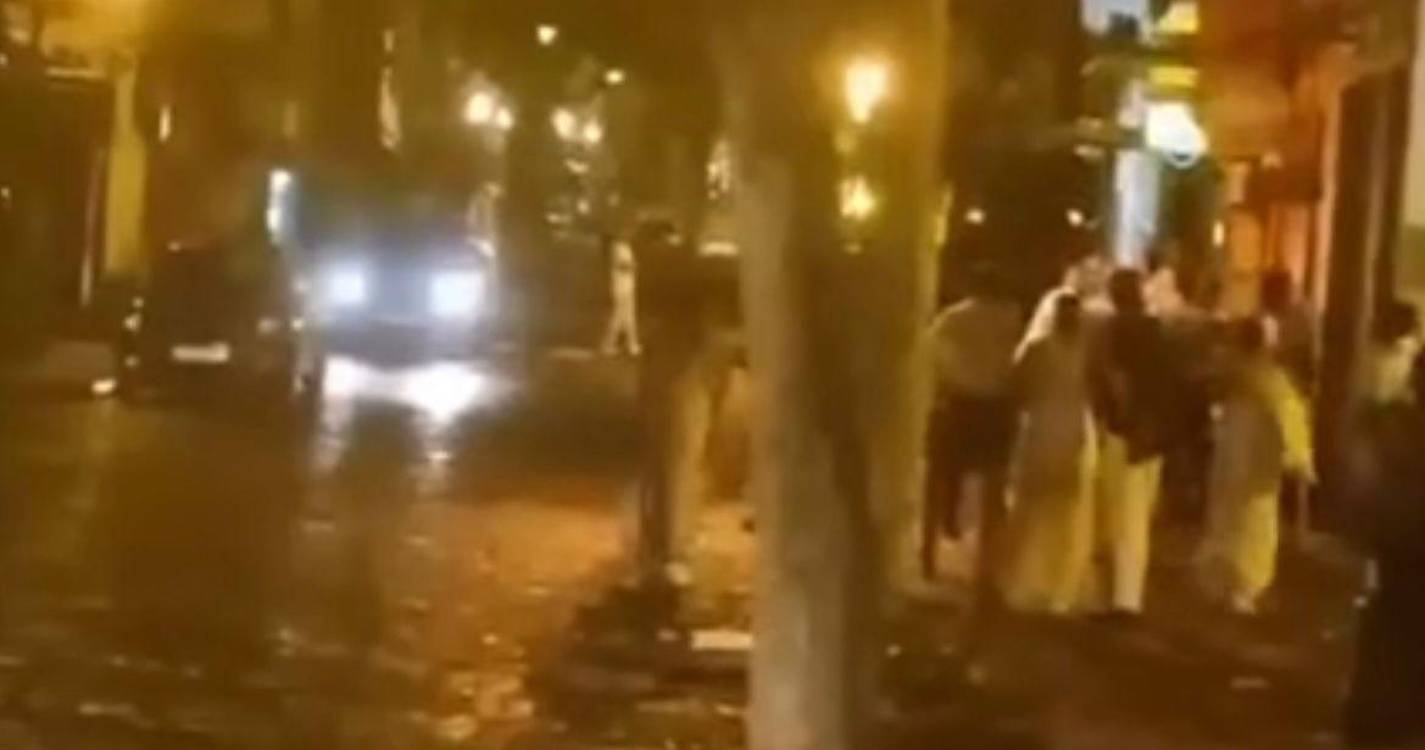 Vídeo mostra ‘pancadaria’ esta madrugada no Funchal