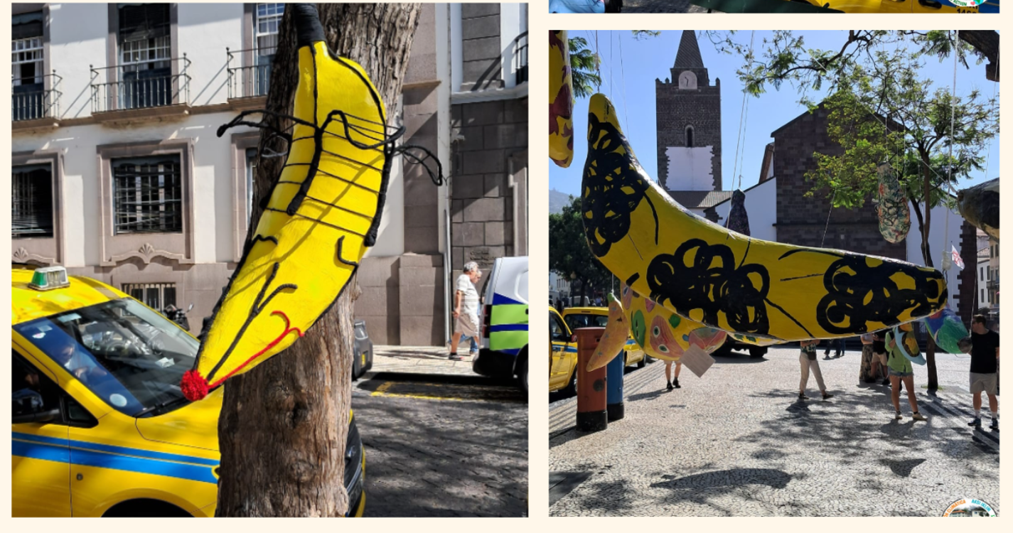 Alunos da Ponta do Sol expõem obra da “Banana Parade” no Funchal