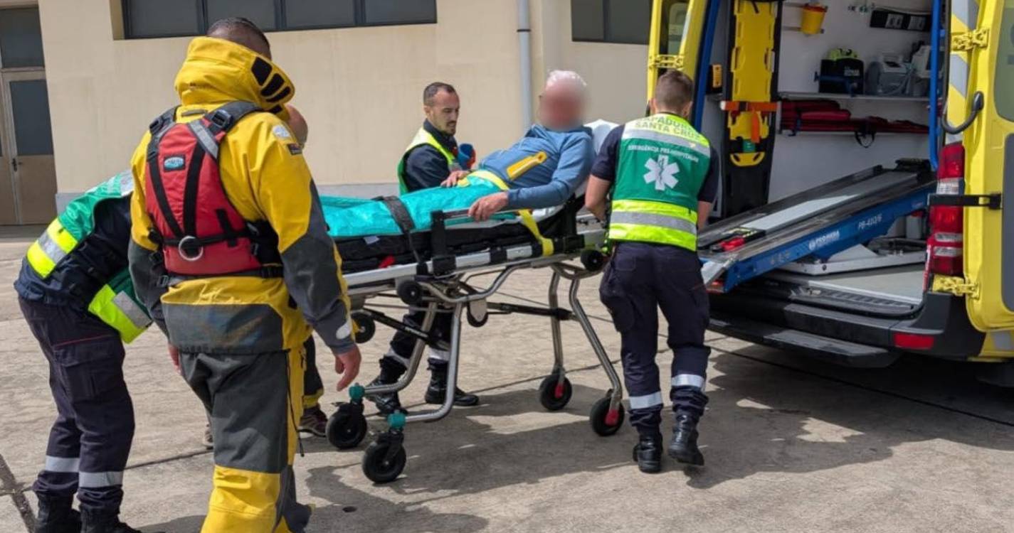 Passageiro de veleiro alemão evacuado após queda a bordo ao largo da Madeira