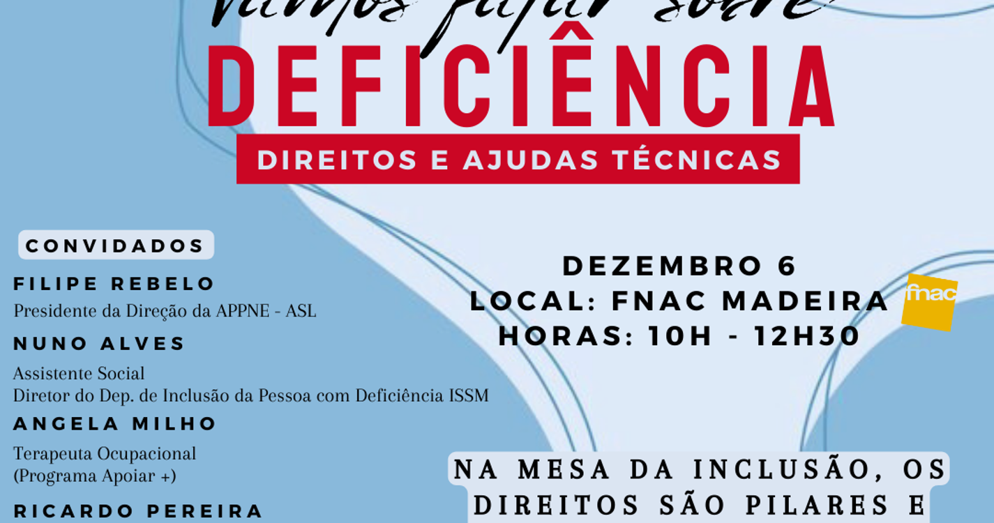 ‘Vamos falar sobre deficiência’ amanhã no MadeiraShopping