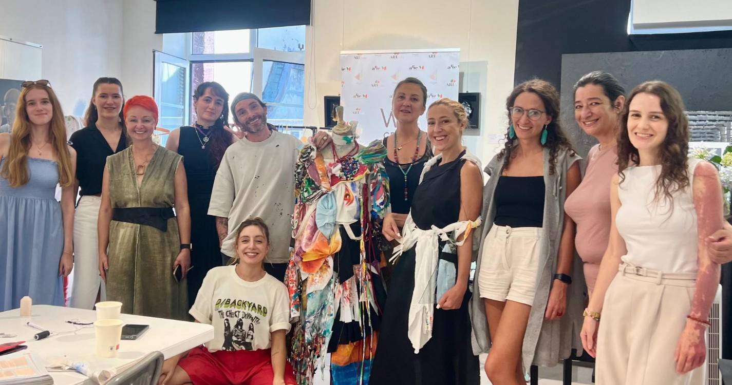 Escultura em homenagem a Giorgio Armani ganha forma no Funchal